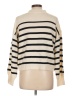 Assorted Brands 100% Acrylic Stripes Ivory Turtleneck Sweater Size L - photo 2