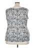 IMAN Silver Sleeveless Blouse Size 3X - photo 2