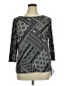 Ruby Rd. Gray 3/4 Sleeve Top Size XL - photo 1