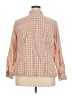 Talbots Plaid Orange Pink Long Sleeve Button-Down Shirt Size 18W - photo 2