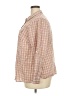 Talbots Plaid Orange Pink Long Sleeve Button-Down Shirt Size 18W - photo 5