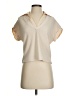 Sundays Ivory Short Sleeve Blouse Size XS (0) - photo 1