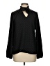MICHAEL Michael Kors 100% Polyester Polka Dots Black Long Sleeve Blouse Size S - photo 1