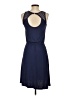 Yessica Solid Blue Casual Dress Size XS - photo 2