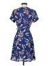 Lush 100% Polyester Tropical Blue Casual Dress Size S - photo 2