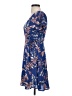 Lush 100% Polyester Tropical Blue Casual Dress Size S - photo 5
