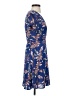 Lush 100% Polyester Tropical Blue Casual Dress Size S - photo 4