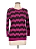 Ann Taylor Chevron-herringbone Purple Pullover Sweater Size L - photo 1