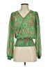 Maison d' Amelie 100% Polyester Green Long Sleeve Blouse Size XS - photo 1