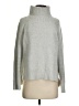 Olivia Grey Metallic Silver Turtleneck Sweater Size S - photo 1