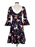 Eliza J Floral Black Casual Dress Size 4 - photo 2