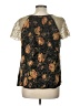 HD in Paris Black Short Sleeve Blouse Size 12 - photo 2