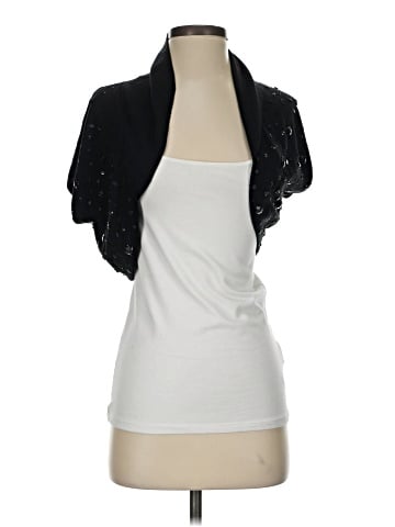 White House Black Market Short Sleeve Silk Top (view 1)
