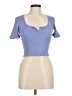 Zara Blue Short Sleeve Top Size M - photo 1