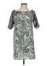 Renee C. Paisley Gray Casual Dress Size S (estimated) - photo 1
