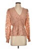 BCBGMAXAZRIA 100% Polyester Brown Long Sleeve Blouse Size S - photo 1