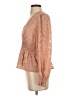 BCBGMAXAZRIA 100% Polyester Brown Long Sleeve Blouse Size S - photo 5