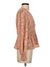 BCBGMAXAZRIA 100% Polyester Brown Long Sleeve Blouse Size S - photo 4