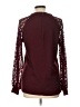 MIHOLL Burgundy Long Sleeve Top Size L - photo 2