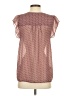 Octavia Burgundy Short Sleeve Blouse Size XS - photo 2