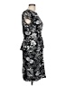 Cato 100% Polyester Print Black Casual Dress Size 10 - photo 4