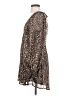 Reset 100% Polyester Print Brown Casual Dress Size S - photo 5