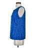 rsvp by TALBOTS Blue Sleeveless Blouse Size S - photo 5
