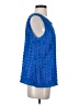 rsvp by TALBOTS Blue Sleeveless Blouse Size S - photo 4
