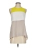 BCBGMAXAZRIA 100% Polyester Color Block Ivory Sleeveless Blouse Size XS - photo 1