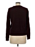 Ann Taylor LOFT 100% Cotton Solid Burgundy Pullover Sweater Size M - photo 2