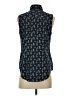 Van Heusen Blue Sleeveless Button-Down Shirt Size S - photo 2