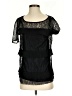 Lucky Brand Black Short Sleeve Top Size S - photo 1