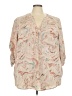 Torrid Paisley Tan 3/4 Sleeve Blouse Size 3X (3) - photo 1