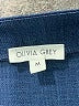 Olivia Grey Blue 3/4 Sleeve Blouse Size M - photo 7