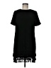 Aqua 100% Polyester Solid Black Casual Dress Size M - photo 1