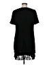 Aqua 100% Polyester Solid Black Casual Dress Size M - photo 2