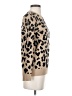 Kim Rogers 100% Cotton Animal Print Tan Pullover Sweater Size S - photo 4
