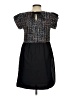 THML 100% Polyester Tweed Black Casual Dress Size S - photo 2
