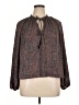 Evereve 100% Polyester Brown Long Sleeve Blouse Size XL - photo 1