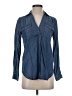 Ann Taylor Blue Long Sleeve Blouse Size XS - photo 1