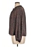 Evereve 100% Polyester Brown Long Sleeve Blouse Size XL - photo 5