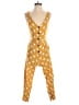 Monteau Polka Dots Yellow Jumpsuit Size S - photo 1