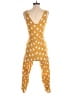 Monteau Polka Dots Yellow Jumpsuit Size S - photo 2