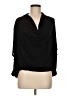 Language 100% Rayon Black 3/4 Sleeve Blouse Size M - photo 1