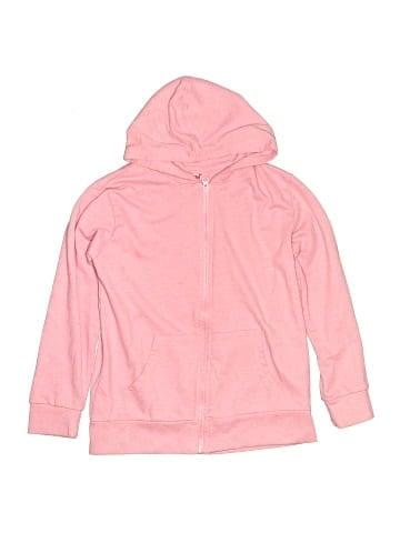 Pink Angel Zip Up Hoodie (view 1)