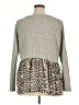 Lovely Melody Gray Long Sleeve Top Size XL - photo 2