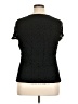 Alfani Black Short Sleeve Top Size 1X - photo 2