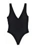 Babaton Solid Black One Piece Swimsuit Size M - photo 1