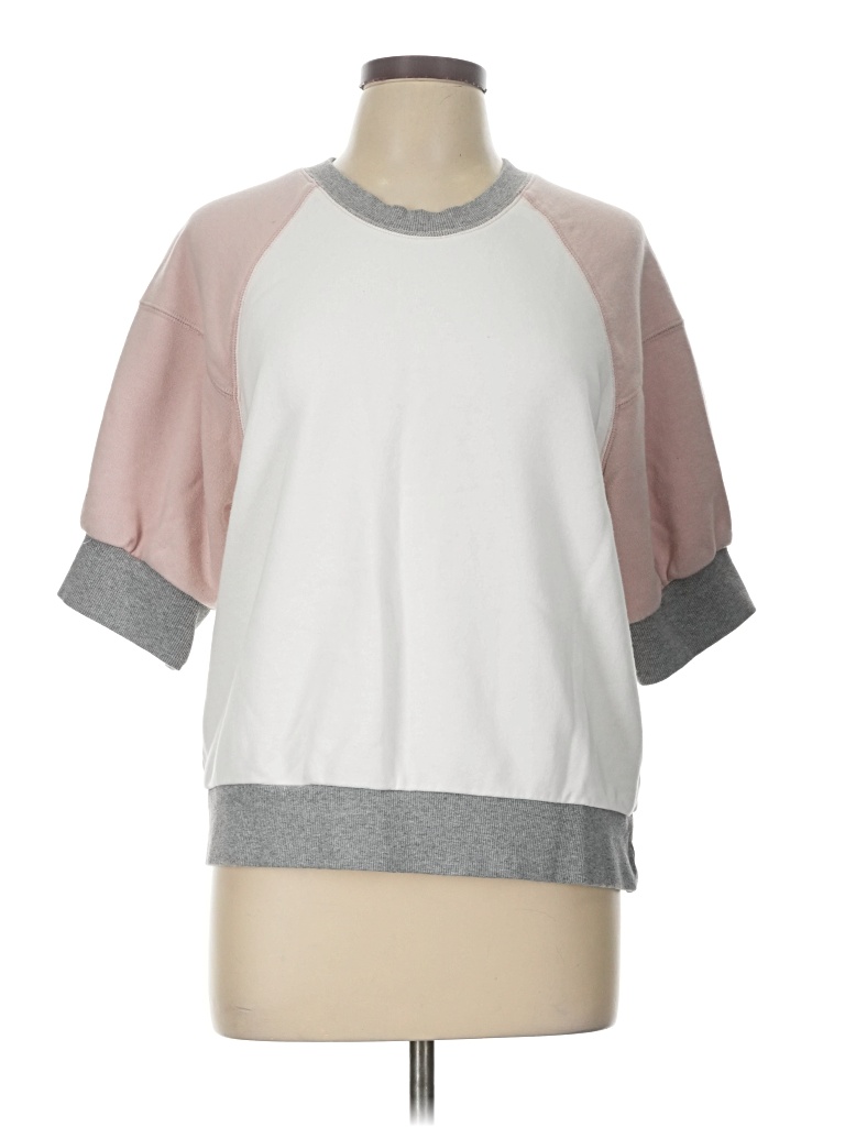 Pre-owned Evereve Sweatshirt In White