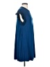 Alya Solid Blue Casual Dress Size S - photo 4